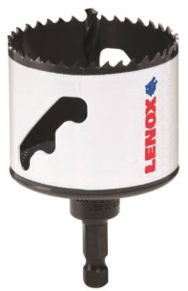 Lenox Speed Slot 1772954 Hole Saw, 2-1/2 in Dia, 1-1/2 in D Cutting, HSS Cutting Edge