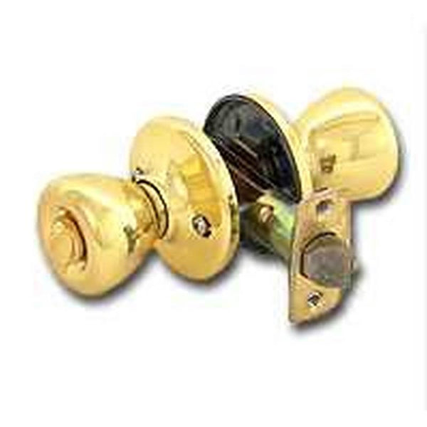 Kwikset 400T36ALRCSKDBX Keyed Entry Knob, Polished Brass