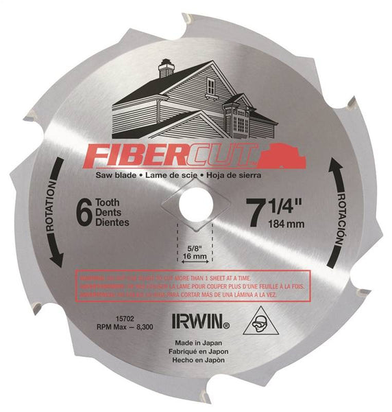 Blade Circ Saw Fbrcut 7-1/4 6t