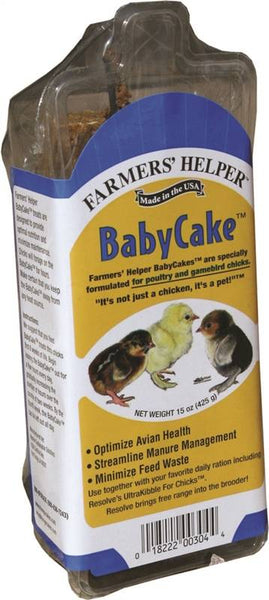 C&S Farmers' Helper CS08304 Chick's Baby Cake, 15 oz Pack