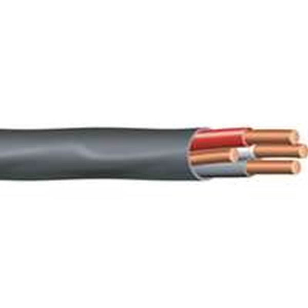 Southwire 63950072 Sheathed Cable, 6 AWG Wire, 3 -Conductor, 90 ft L, Copper Conductor, PVC Insulation