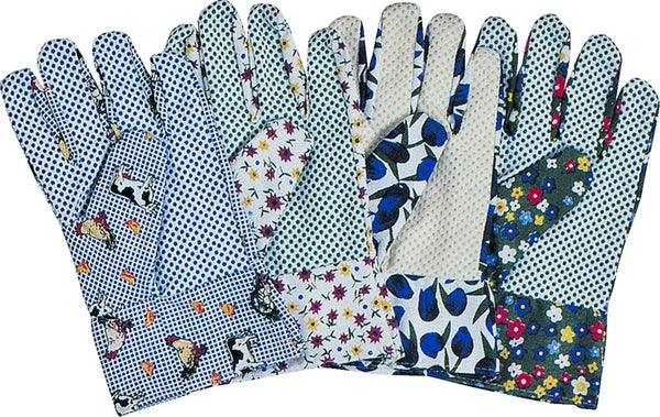 Diamondback C001 Garden Gloves with PVC Dots, Women's, One-Size, Fabric 80% Cotton 20% polyester