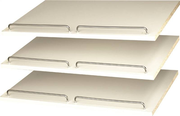 Easy Track RS1600 Shoe Shelf with Rail, 3-Shelf, 24 in W