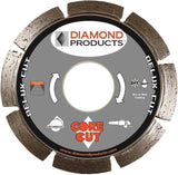 DIAMOND PRODUCTS 22783 Circular Saw Blade, 6 in Dia, 7/8 in Arbor, Applicable Materials: Concrete