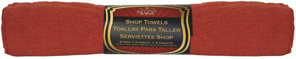 SM ARNOLD SELECT 85-763 Shop Towel, Cotton, Red