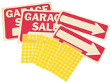 HY-KO KIT-13 Sign Kit, Garage Sale, White Legend, Plastic, 12-1/4 in W x 12-3/4 in H Dimensions