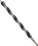 Bosch NKLT18 Auger Drill Bit, 1-1/8 in Dia, 17-1/2 in OAL, Open-Faced Flute, 7/16 in Dia Shank, Hex Shank