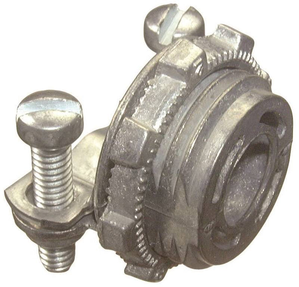 Halex 20570 Conduit Connector, 3/8 in Clamp, Zinc