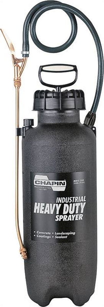 CHAPIN 22090XP Handheld Sprayer, 3 gal Tank, Poly Tank, 36 in L Hose, Black