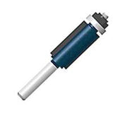 Bosch 85268MC Router Bit, 3/8 in Dia Cutter, 2-5/8 in OAL, 1/4 in Dia Shank, 2-Cutter, Steel