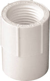 LASCO 435005BC Pipe Adapter, 1/2 in, Slip x FPT, PVC, White, SCH 40 Schedule, 600 psi Pressure