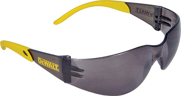 DeWALT DPG54-2C Safety Glasses, Polycarbonate Lens, Plastic Frame, Black/Yellow Frame