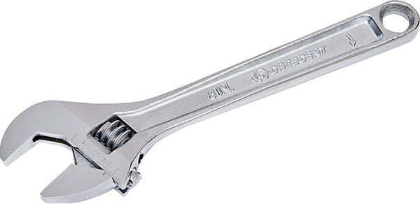 WRENCH ADJUST 8INCH SAE/METRIC