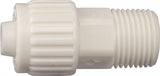 Flair-It 16868 Tube to Pipe Adapter, 1/2 x 3/4 in, PEX x MPT, Polyoxymethylene, White