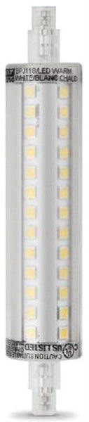 Feit Electric BPJ118/LED LED Lamp, Specialty, R7S Lamp, 60 W Equivalent, R7 Lamp Base, Clear, Warm White Light