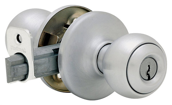 Kwikset 400P26DCP6ALRCSK6 Keyed Entry Knob, Satin Chrome