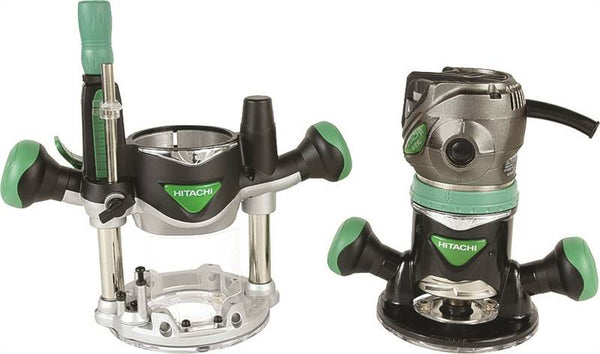 Metabo HPT KM12VCM Fixed/Plunge Base Router Kit, 11 A, 1/4 to 1/2 in Collet, 8000 to 24,000 rpm Load Speed