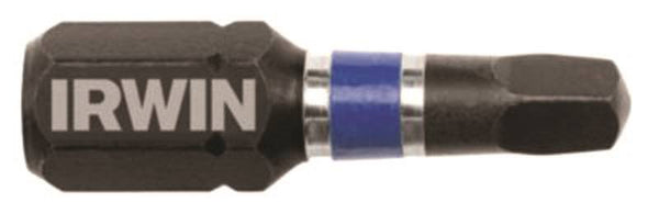 IRWIN 1837381 Insert Bit, #2 Drive, Square Recess Drive, 1/4 in Shank, Hex Shank, 1 in L, High-Grade S2 Tool Steel