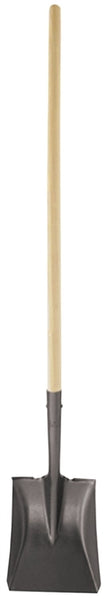 AMES 1554500 Square Point Shovel, 9 in W Blade, Steel Blade, Ashwood Handle, Long Handle, 46 in L Handle