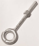 BARON 24-5/8X4 Eye Bolt, 5/8 in Thread, 2 in L Thread, 1-1/4 in ID x 2-1/2 in OD Dia Eye, 4 in L Shank, Galvanized Steel