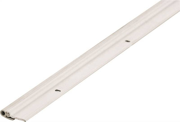 M-D 69923 Jamb Weatherstrip Kit, 7/8 in W, 1/4 in Thick, Aluminum/Vinyl, White