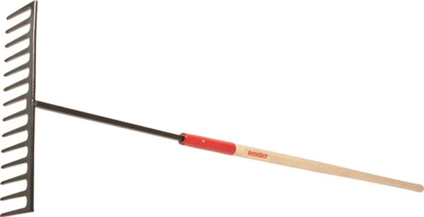 RAZOR-BACK 63125 Asphalt Rake, 78 in OAL, 14 -Tine, Steel Tine, Ash Wood Handle, Straight Handle