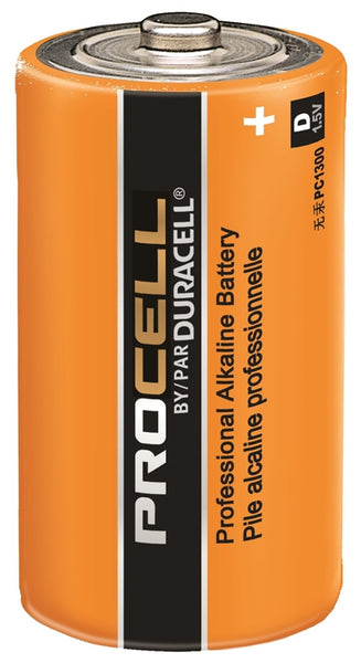PROCELL PC1300 Battery, 1.5 V Battery, 14 mAh, D Battery, Alkaline, Manganese Dioxide