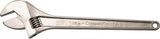 Crescent AC118 Adjustable Wrench, 18 in OAL, 2.063 in Jaw, Steel, Chrome, I-Beam Handle