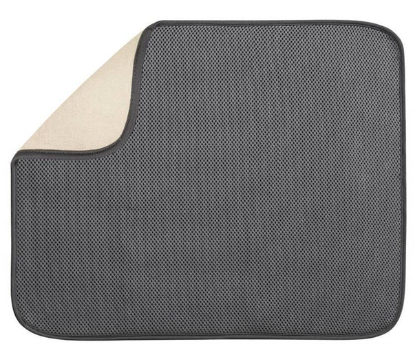 INTERDESIGN 40132 Drying Mat, 18 in L, 16 in W, Microfiber Terry/Polyester