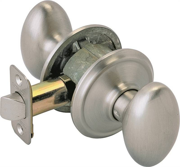 Schlage Siena Series F10V SIE619 Passage Door Knob, Satin Nickel