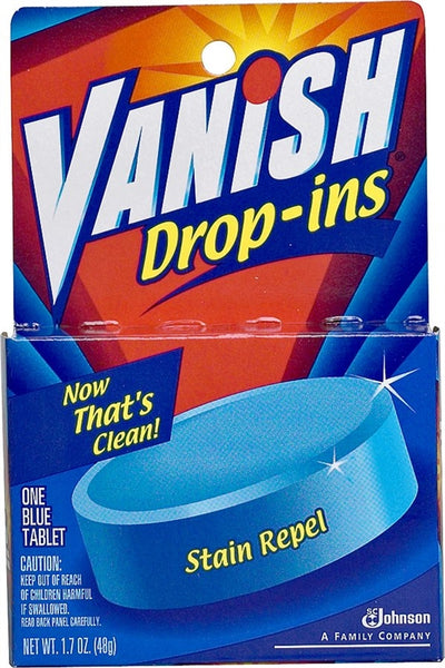 Scrubbing Bubbles DROP-INS 00191 Toilet Bowl Cleaner, 1.7 oz Pack, Solid, Blue