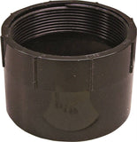 CANPLAS 102893BC Pipe Adapter, 3 in, FNPT x Hub, ABS, Black, SCH 40 Schedule