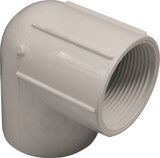 LASCO 407015BC Pipe Elbow, 1-1/2 in, Slip x FPT, 90 deg Angle, PVC, White, SCH 40 Schedule, 330 psi Pressure