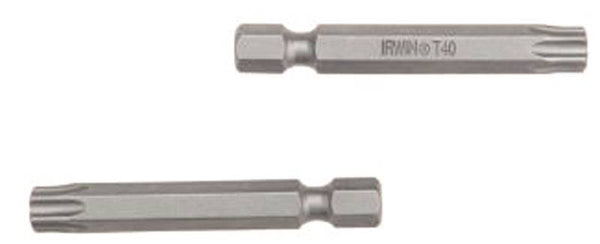 IRWIN 93327 Power Bit, T25 Drive, Torx Drive, 1/4 in Shank, Hex Shank, 1-15/16 in L, S2 Steel