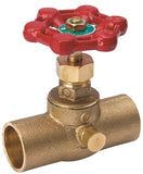 Southland 105-604NL Stop and Waste Valve, 3/4 in Connection, Compression, 125 psi Pressure, Brass Body