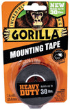 Gorilla 6055002 Mounting Tape, 60 in L, 1 in W, Black