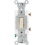 Leviton S07-CS120-2IS Toggle Switch, 20 A, 120/277 V, Screw, Side Wired Terminal, Thermoplastic Housing Material