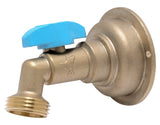 SharkBite 24621LF Hose Bibb, 3/4 x 3/4 in Connection, MHT, 200 psi Pressure, Quarter-Turn Actuator, Brass Body