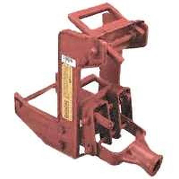 Qualcraft 2601 Wall Jack, Portable, Malleable Iron, Red, Powder-Coated