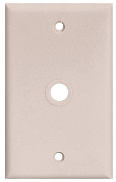 Eaton Wiring Devices PJ11 PJ11W Wallplate, 4-1/2 in L, 2-3/4 in W, 1 -Gang, Polycarbonate, White, High-Gloss