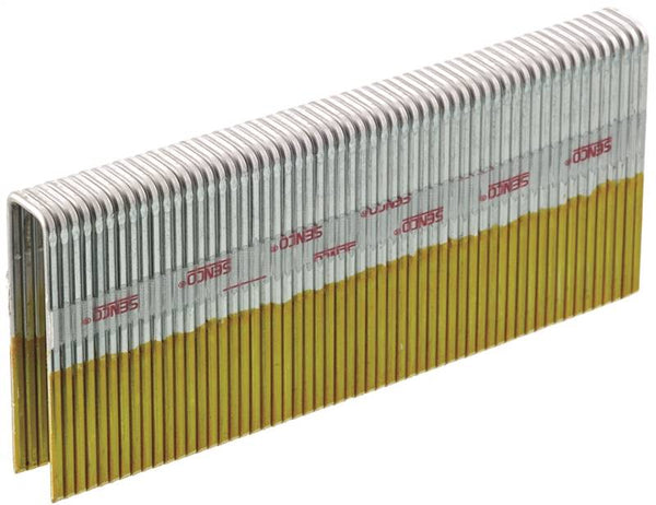 SENCO Q19BAB Wire Staple, 7/16 in W Crown, 1-3/4 in L Leg, 15 Gauge, Galvanized