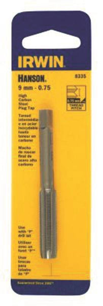 IRWIN 8335 Thread Tap, 9 mm- 0.75 Thread, Plug Tap Thread, 4-Flute, HCS