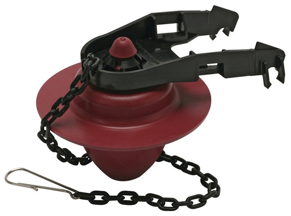 FLUIDMASTER 501P21 Flapper Tank Ball, Rubber, Red, For: Toilet with 2 in Plastic or Metal Flush Valves