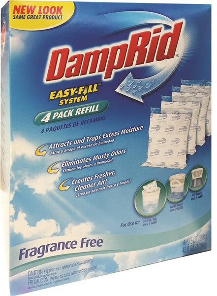 DampRid FG97 Drop-In Moisture Absorber, 15.8 oz Container, Solid, Fresh