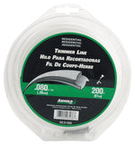 ARNOLD WLS-H80 Trimmer Line, 0.08 in Dia, 160 ft L, Nylon