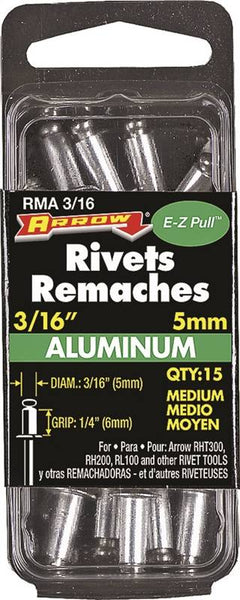 Rivet Medium Alum 3/16x1/4in