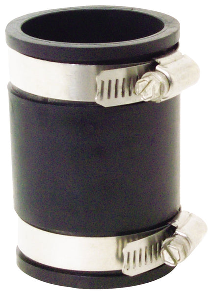 FERNCO 1056 Series 1056-150 Flexible Pipe Coupling, 1-1/2 in, PVC, 4.3 psi Pressure