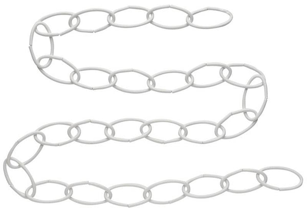 National Hardware V2662 Series N275-016 Extension Chain, 36 in L, Steel, White