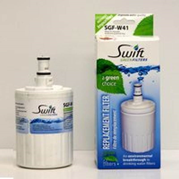 SWIFT GREEN FILTERS SGF-W41 Refrigerator Water Filter, 0.5 gpm, Coconut Shell Carbon Block Filter Media