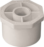 LASCO 437247BC Reducing Bushing, 2 x 1/2 in, Spigot x Slip, PVC, White, SCH 40 Schedule